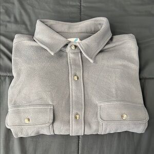 Fair Harbor Gray Flannel Long Sleeve Shirt Size Large